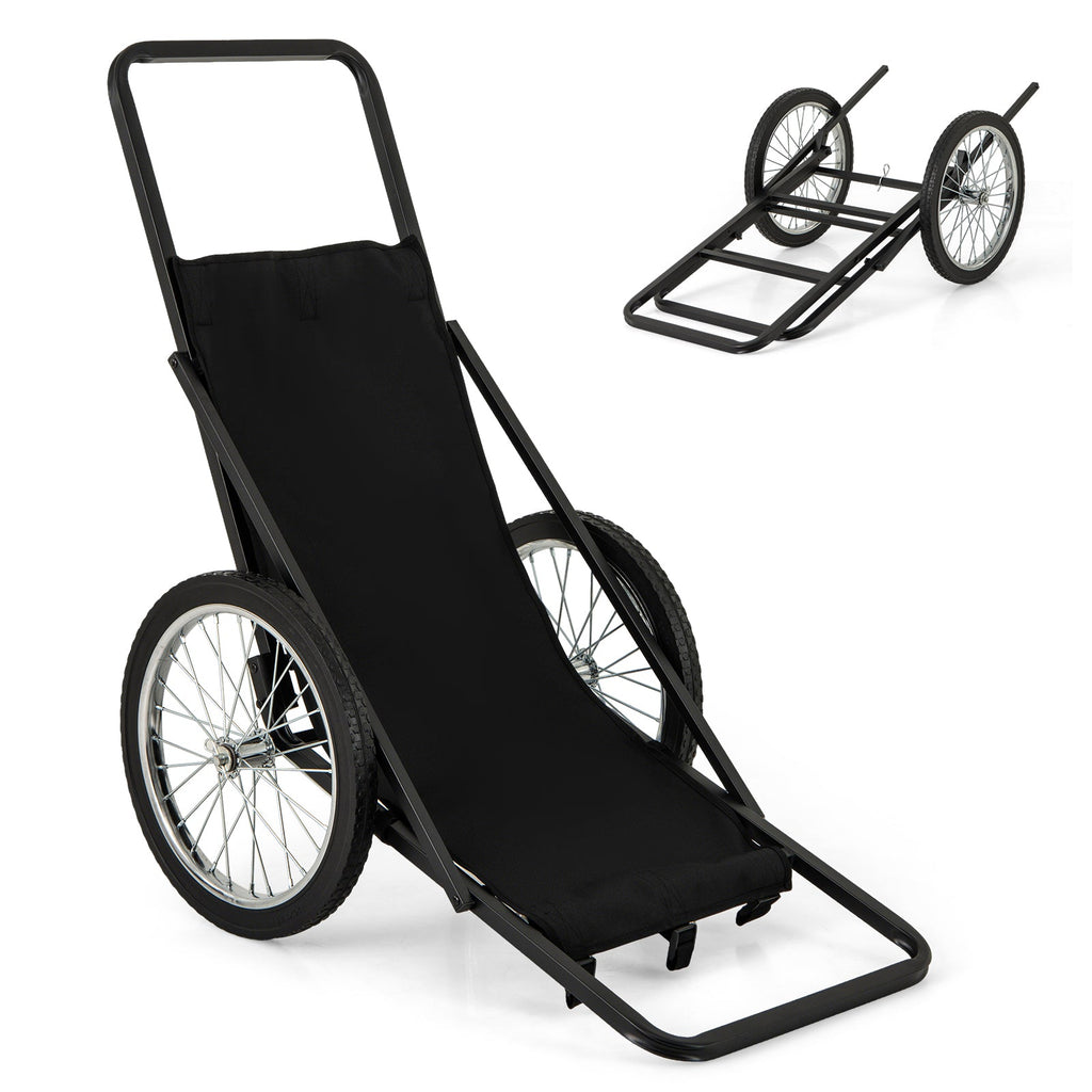 550 LBS Folding Deer Game Cart with Polyester Liner for Hunting
